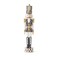 37" Extra Large Black & White Soldier Nutcracker – Elegant Holiday Décor